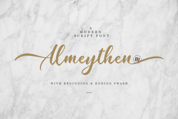 Almeythen: A Delicate Script Font for Elegant Branding