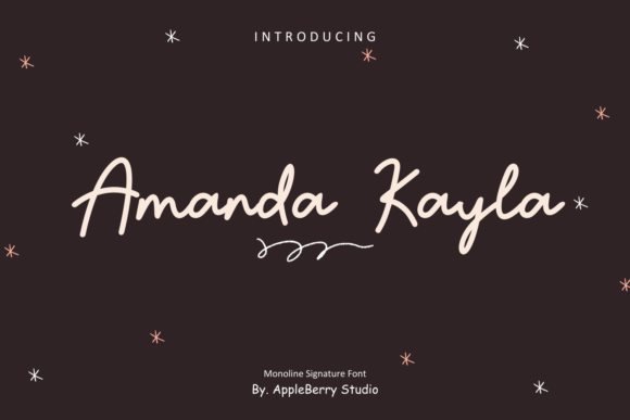 Amanda Kayla Font for Creative Design