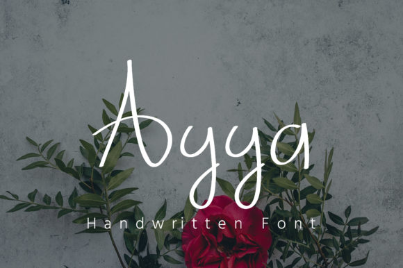 Ayya Font: A Dainty Script Handwritten Typeface for Brand Elegance