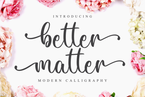 Better Matter Script Font for Handmade Creators