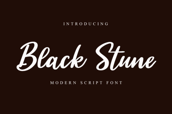 Black Stune: An Elegant Script Font for Polished Branding