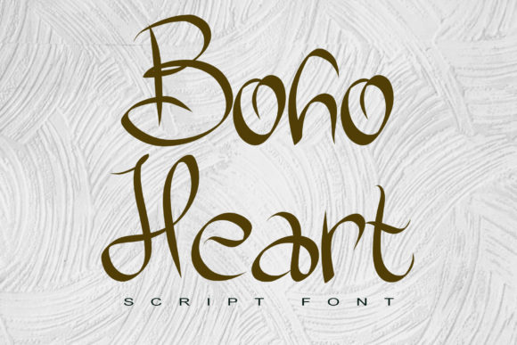 Boho Heart: A Delicate Script Font for Elegant Editorial Design