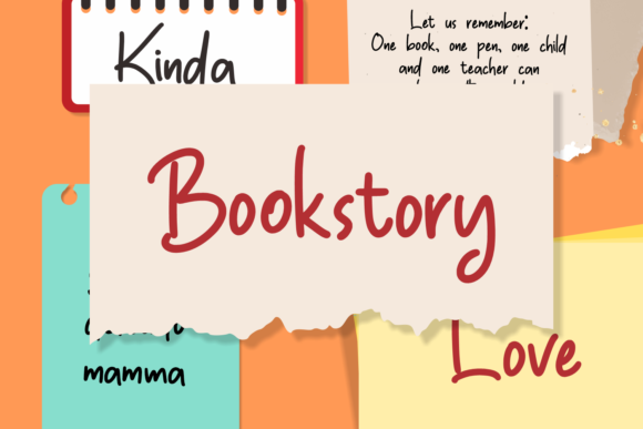 Bookstory: A Delicate Script Font for Thoughtful Editorial Design