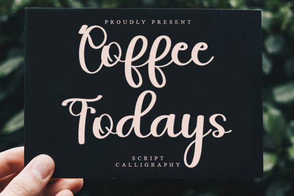 Coffee Todays: A Delicate Script Font for Elegant Digital Branding
