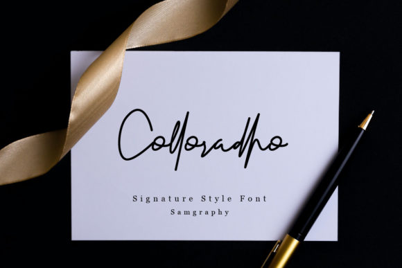 Colloradho: An Elegant Script Handwritten Font for Real Branding