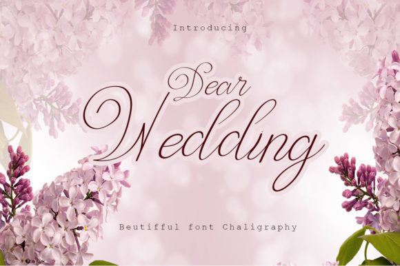 Dear Wedding Font: A Delicate Script Typeface for Editorial Elegance