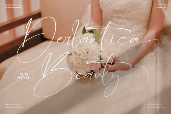 Derlantica Beauty: A Thin Script Font for Elegant Digital Branding