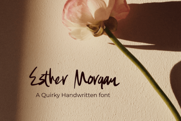 Esther Morgan Script Font for Elegant Handmade Design