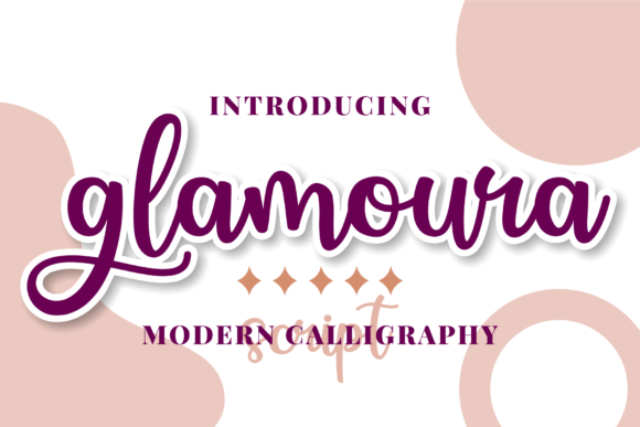 Glamoura Font: Elegant Script Handwritten Typeface for Digital Brands