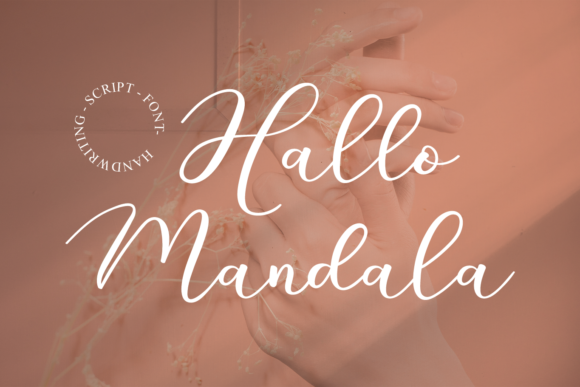 Hallo Mandala Script Font for Playful, Handwritten Branding