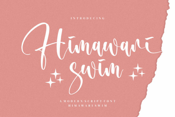 Himawari Swim: A Script Handwritten Font for Elegant Editorial Moments