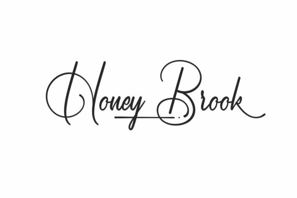 Honey Brook Script Font for Handmade Love Letters & Wedding Invitations
