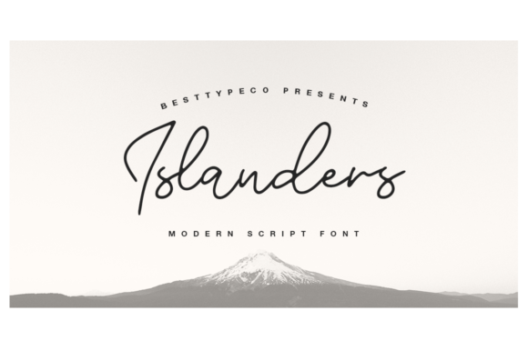 Islanders Script Font for Elegant Branding