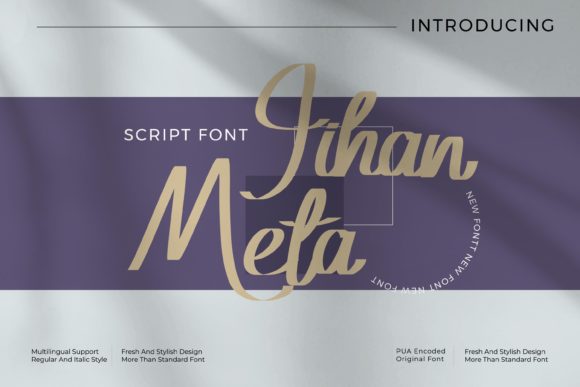 Jihan Meta Script Font for Creative Small Business Branding