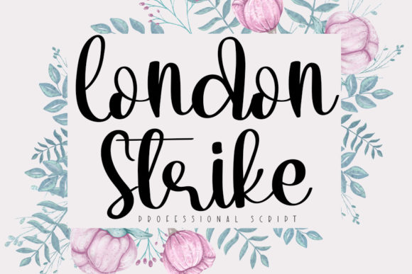 London Strike: A Refined Script Font for Editorial Elegance