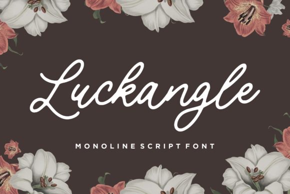 Luckangle Script Font for Elegant Campaign Design