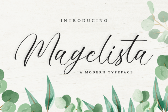 Magelista: An Elegant Script Handwritten Font for Makers