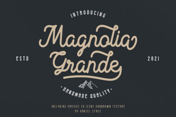 Magnolia Grande: A Vintage Script Font for Editorial Design