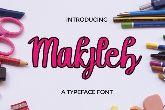 Makjleb Font: A Delicate Script Handwritten Typeface for Elegant Branding