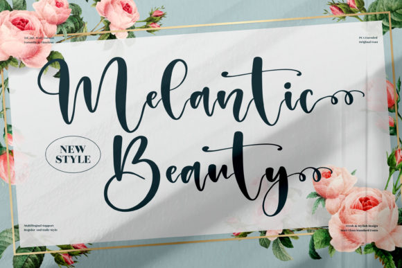 Melantic Beauty: A Script Handwritten Font for Clear, Elegant Campaign Messaging