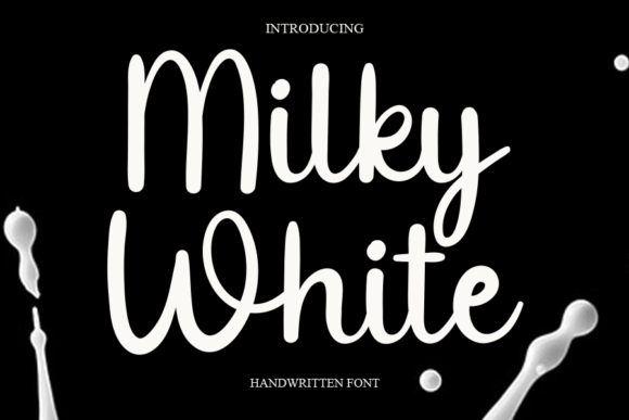 Milky White: Elegant Script Font for Small Business Branding