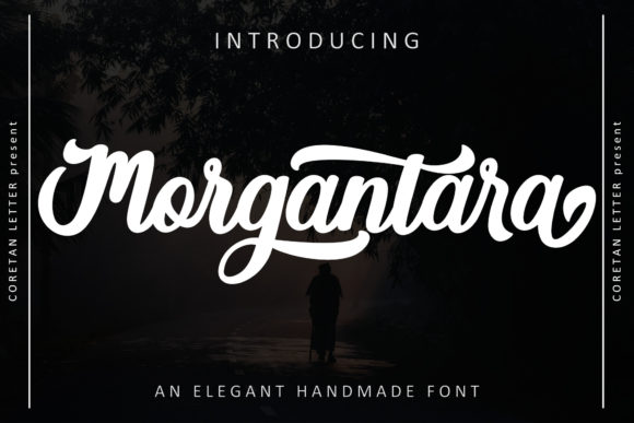 Morgantara Script Font for Elegant Editorial Design