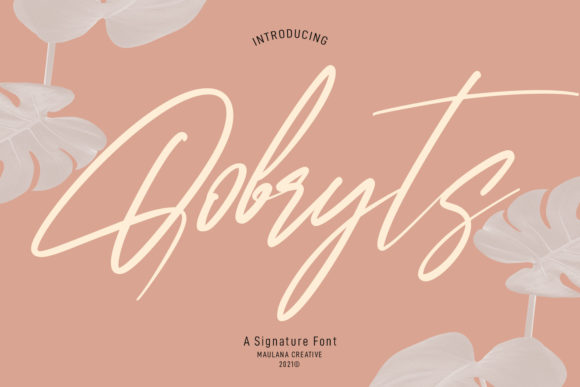 Qobryts Script Font for Elegant Handmade Design
