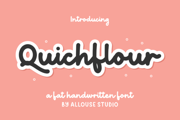 Quichflour: A Playful Script Font for Editorial Design