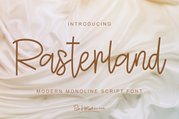 Rasterland: A Modern Script Handwritten Font for Digital Design