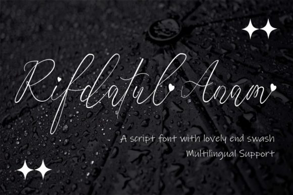 Rifdatul Anam Font for Web Design
