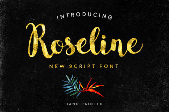 Roseline Script Font for Elegant Handmade Products