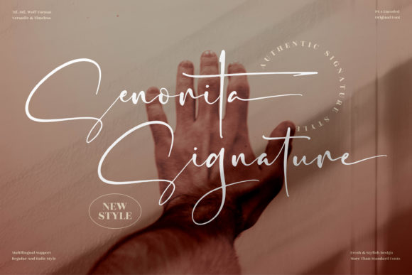 Senorita Signature: A Classy Script Font for Modern Branding