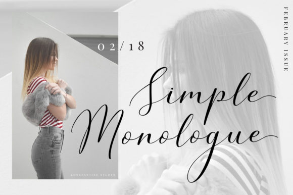 Simple Monologue Font for Business