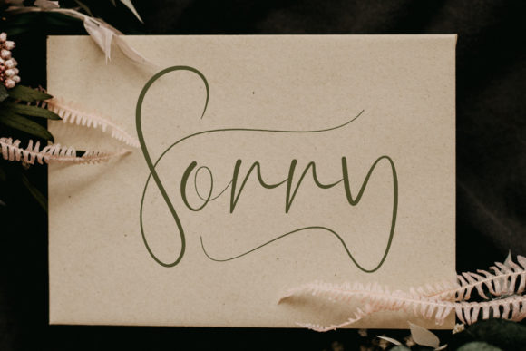 Sorry Font: A Graceful Script Handwritten Typeface for Elegant Campaigns