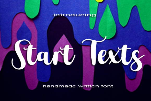 Start Texts: A Whimsical Script Font for Small Business Branding