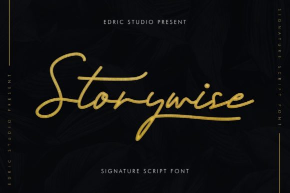 Storywise: A Delicate Script Font for Elegant Digital Branding