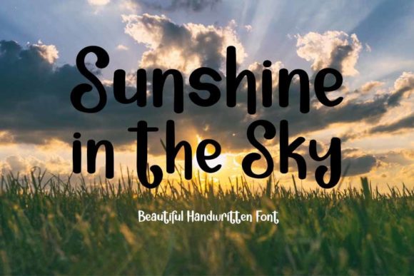 Sunshine in the Sky Script Font for Playful, Standout Campaigns