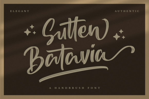 Sutten Batavia: A Vintage Script Font for Timeless Branding