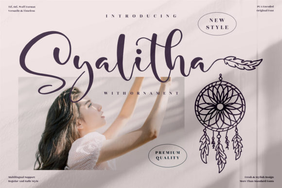 Syalitha: A Delicate Script Font for Elegant Branding