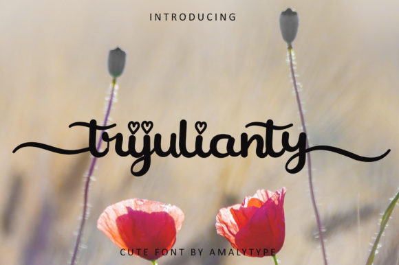 Trijulianty: A Script Font for Elegant Branding